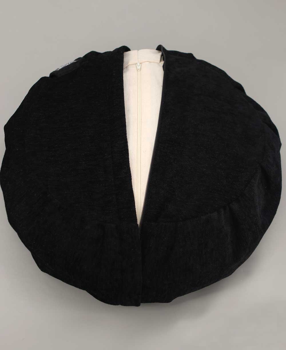 Buddha Groove - Wholesale Meditation Supplies - Moon Phase Black Zafu Meditation Cushion3