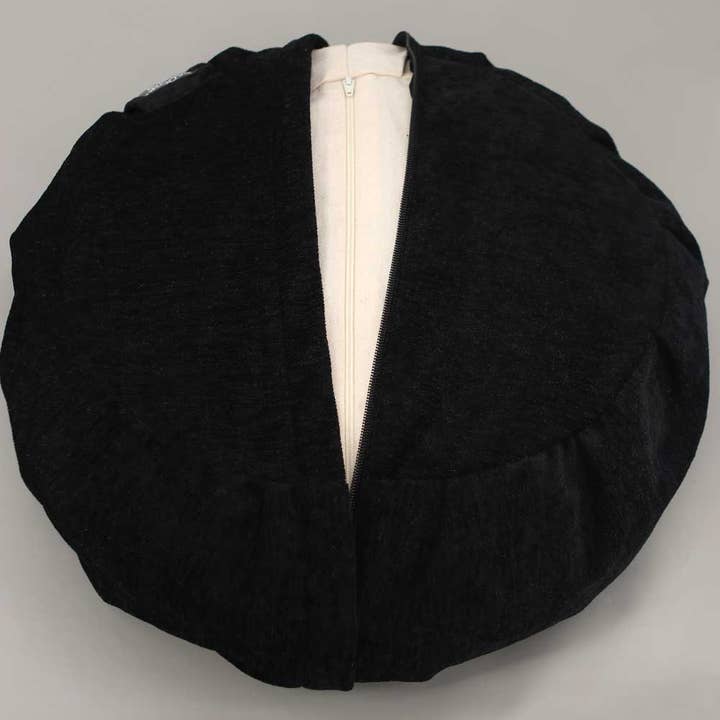 Buddha Groove - Wholesale Meditation Supplies - Moon Phase Black Zafu Meditation Cushion3