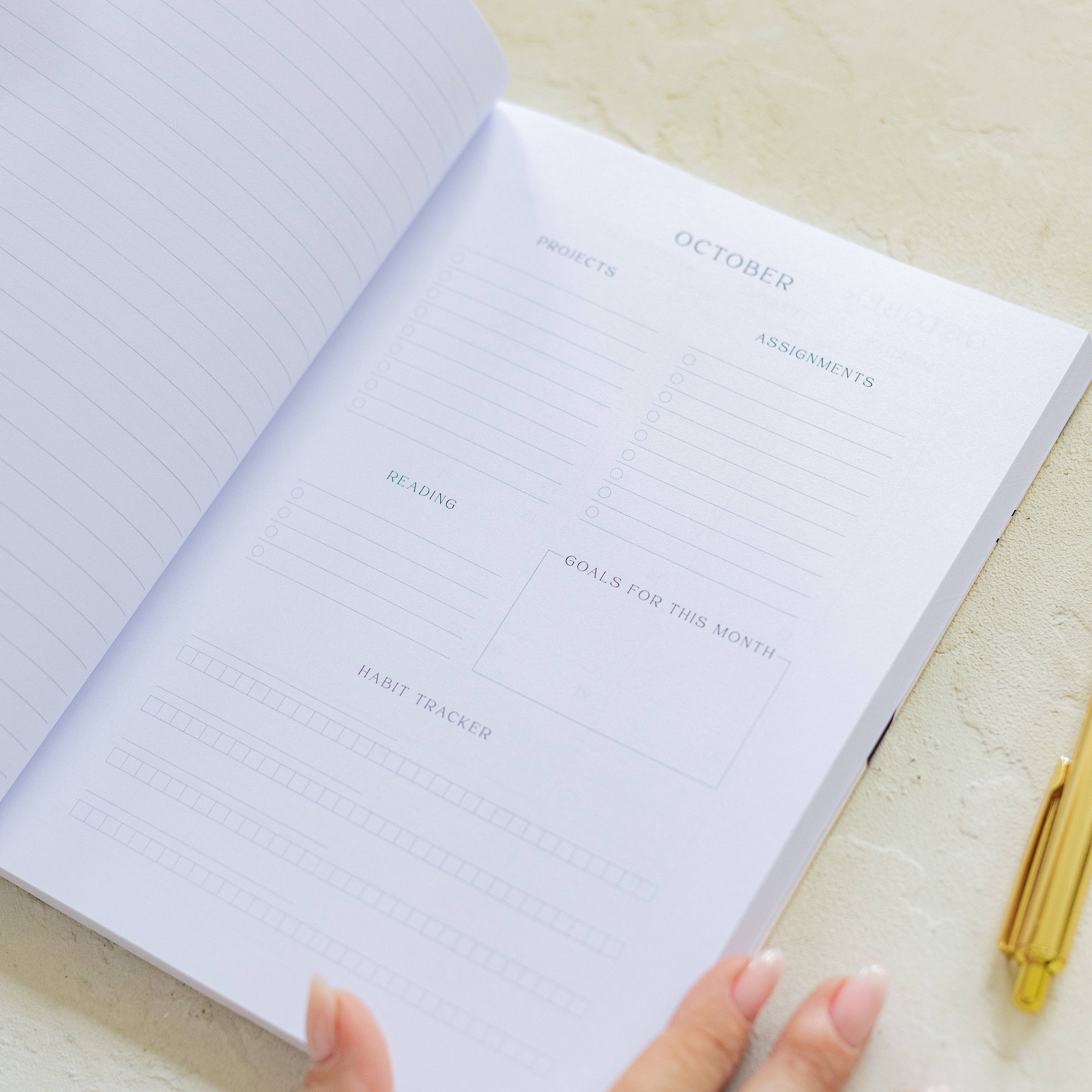 Love & Story Design - Wholesale Planner - Paperback Academic Planner 2025/2026 Petals8