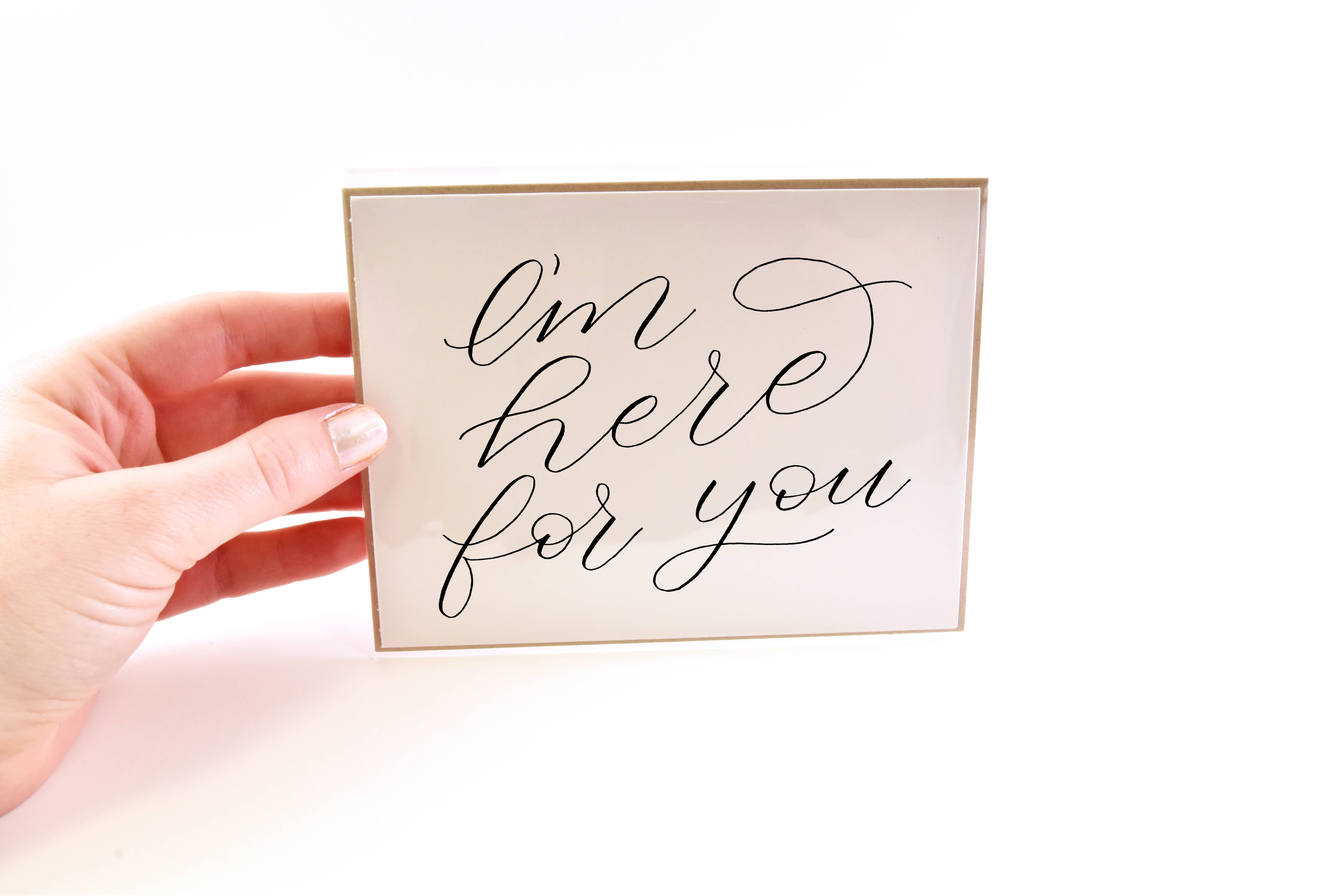 Greater Joy Design - Wholesale Encouragement Card - Greeting Card - I'm Here for You3
