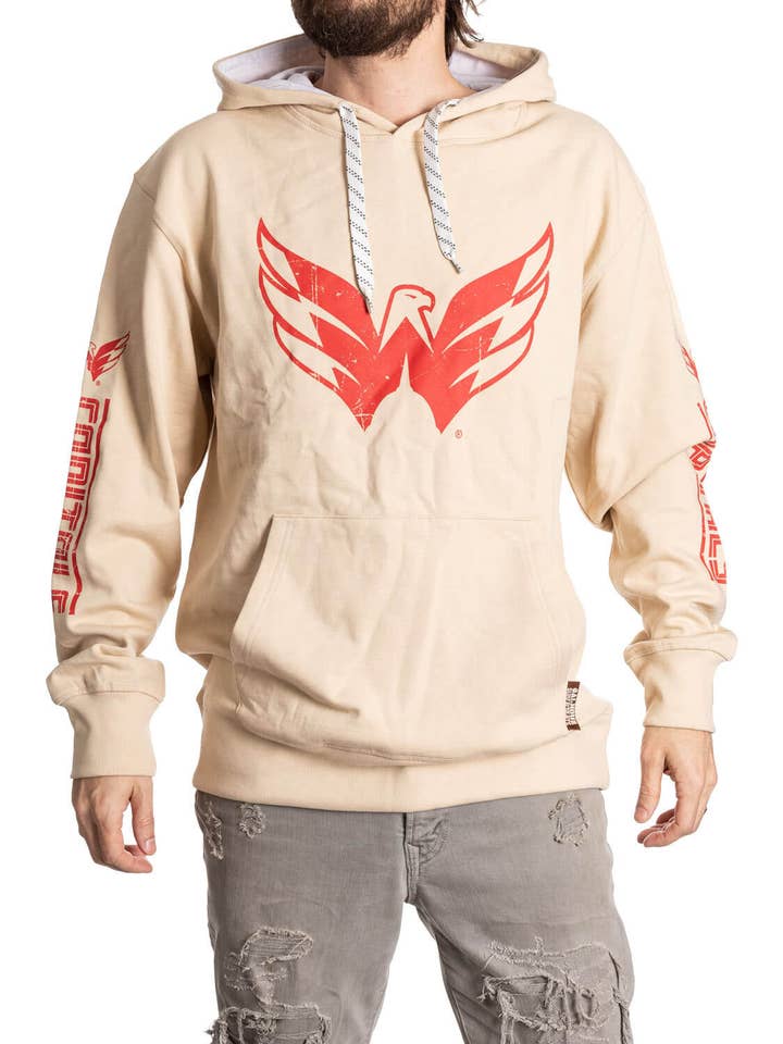 Washington Capitals Oatmeal Hockey Hoodie for wholesale by Bench Clearers