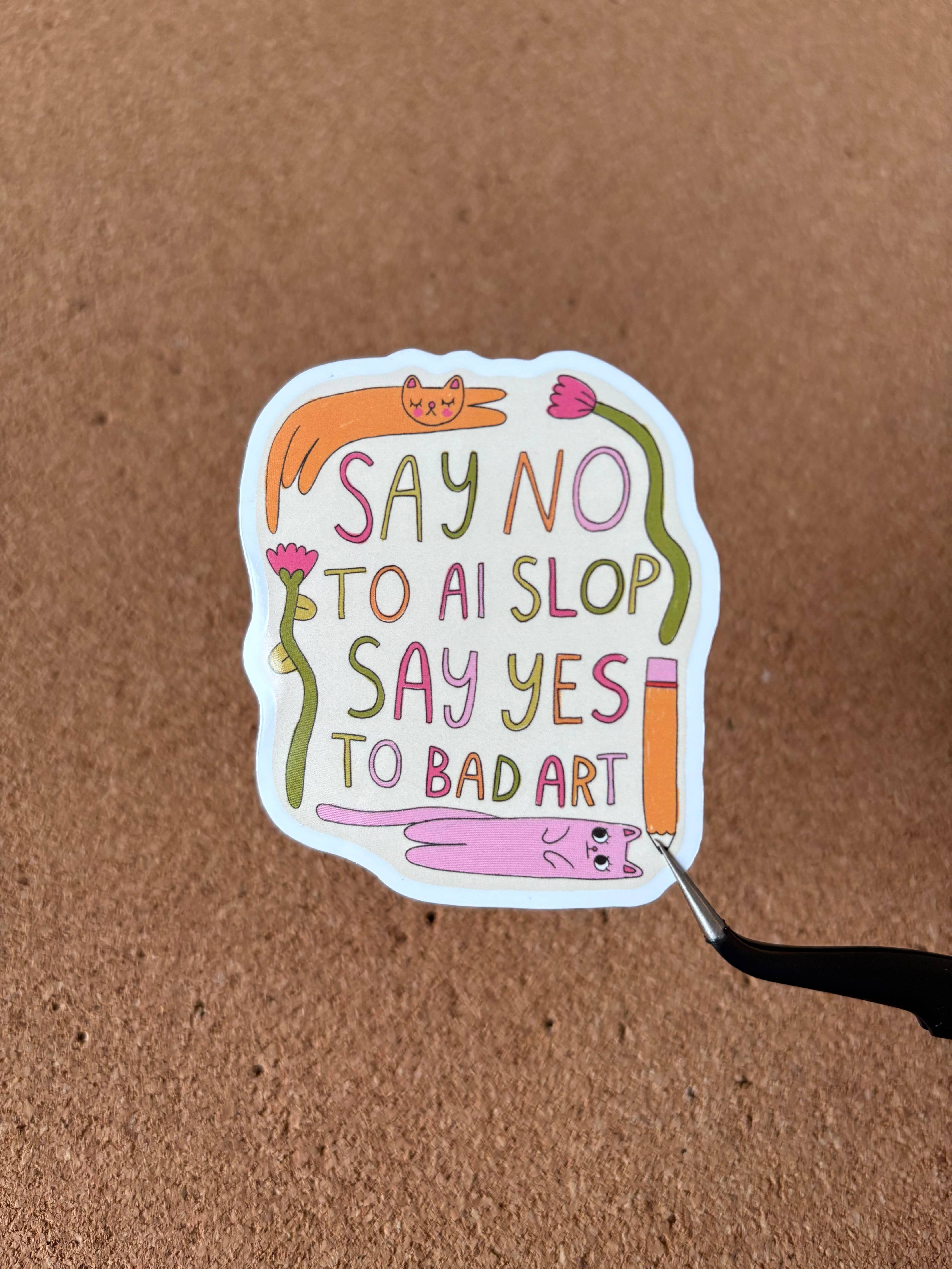 Caroline Friend Art - Wholesale Sticker - Bad Art Sticker1