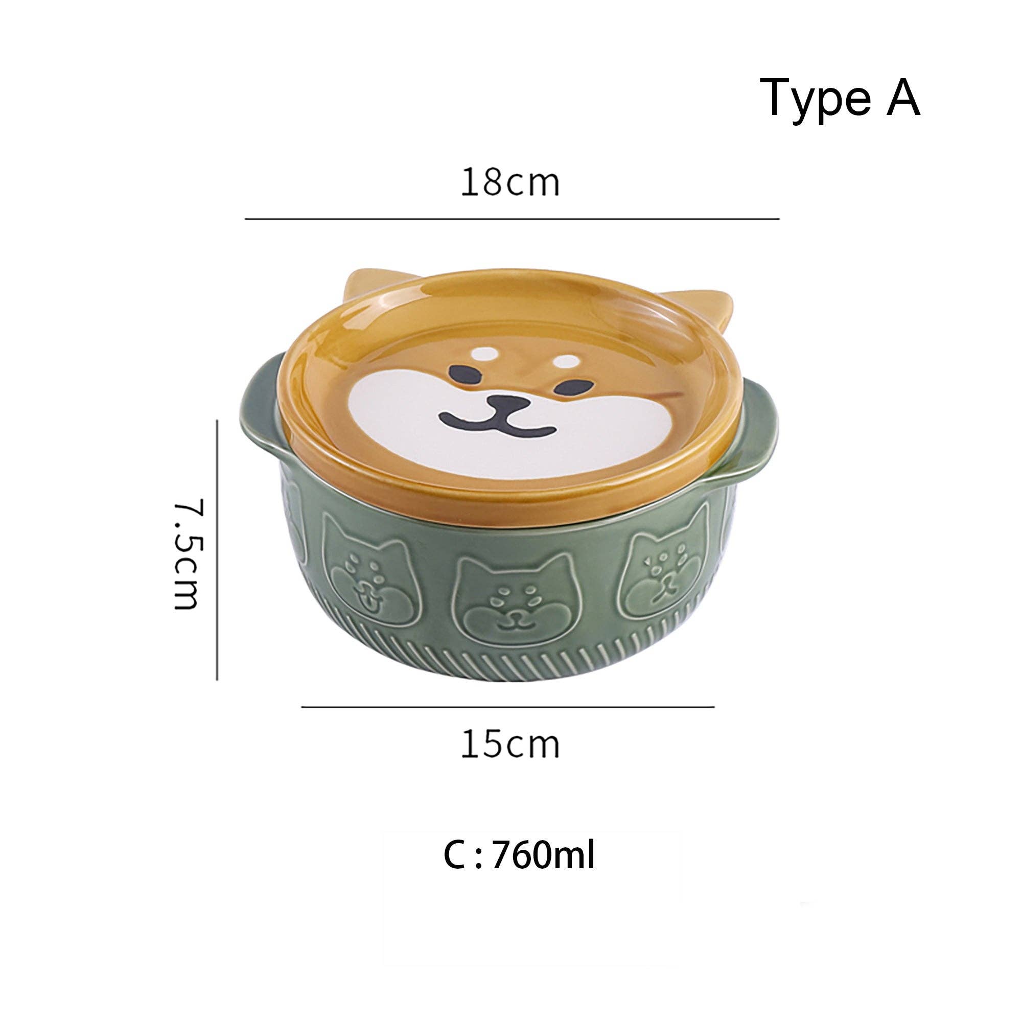 MinoCraft - Vendita all'ingrosso Ciotola - Adorabili ciotole per ramen con disegni di Shiba Inu e gatti0