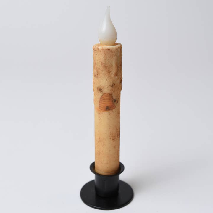 LMS Wholesale - Wholesale Flameless Candle - Beehive w/Bee's Battery Operated LED Timer Taper Candle