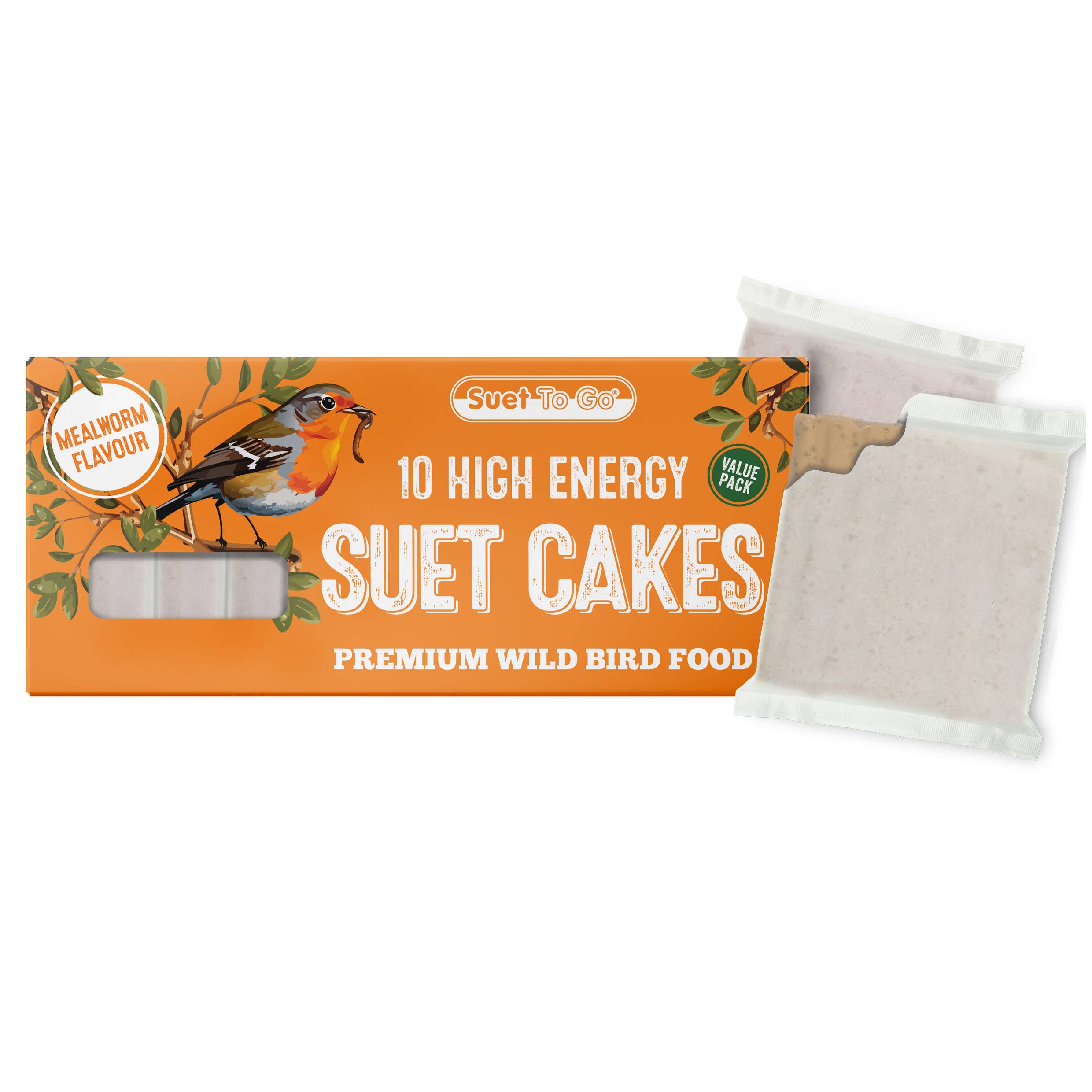 Natures Grub – wholesale Pet food – Not cat/dog – Suet To Go Suet Cake 10pk - Mealworm | Wild Bird Food1