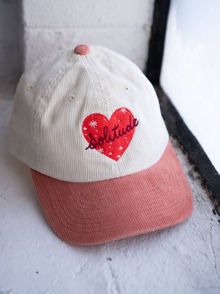 Solitude Two-Tone Corduroy Dad Hat | Embroidered Cord Hat for wholesale by Stay Home Club
