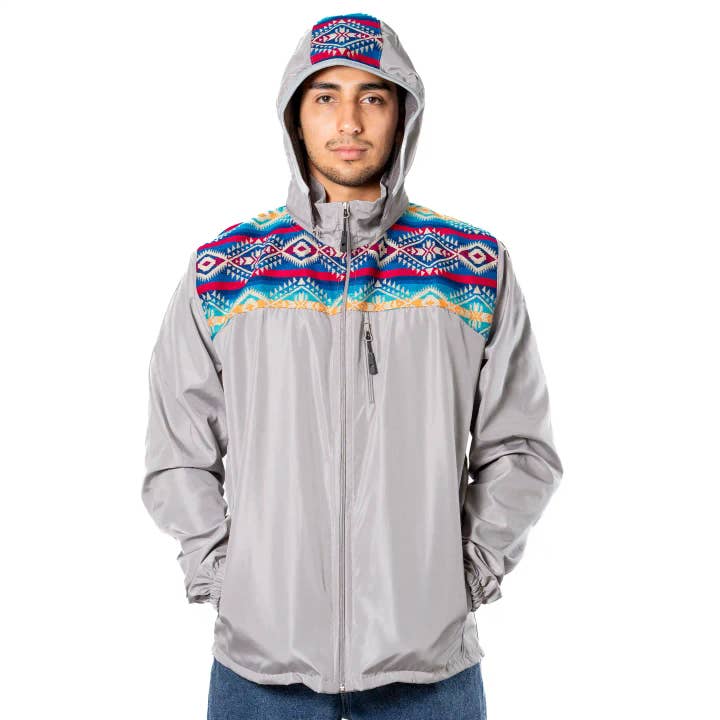 Veste Tribale Imperméable Andine en Gros avec Capuche pour la vente par EcuadorStores