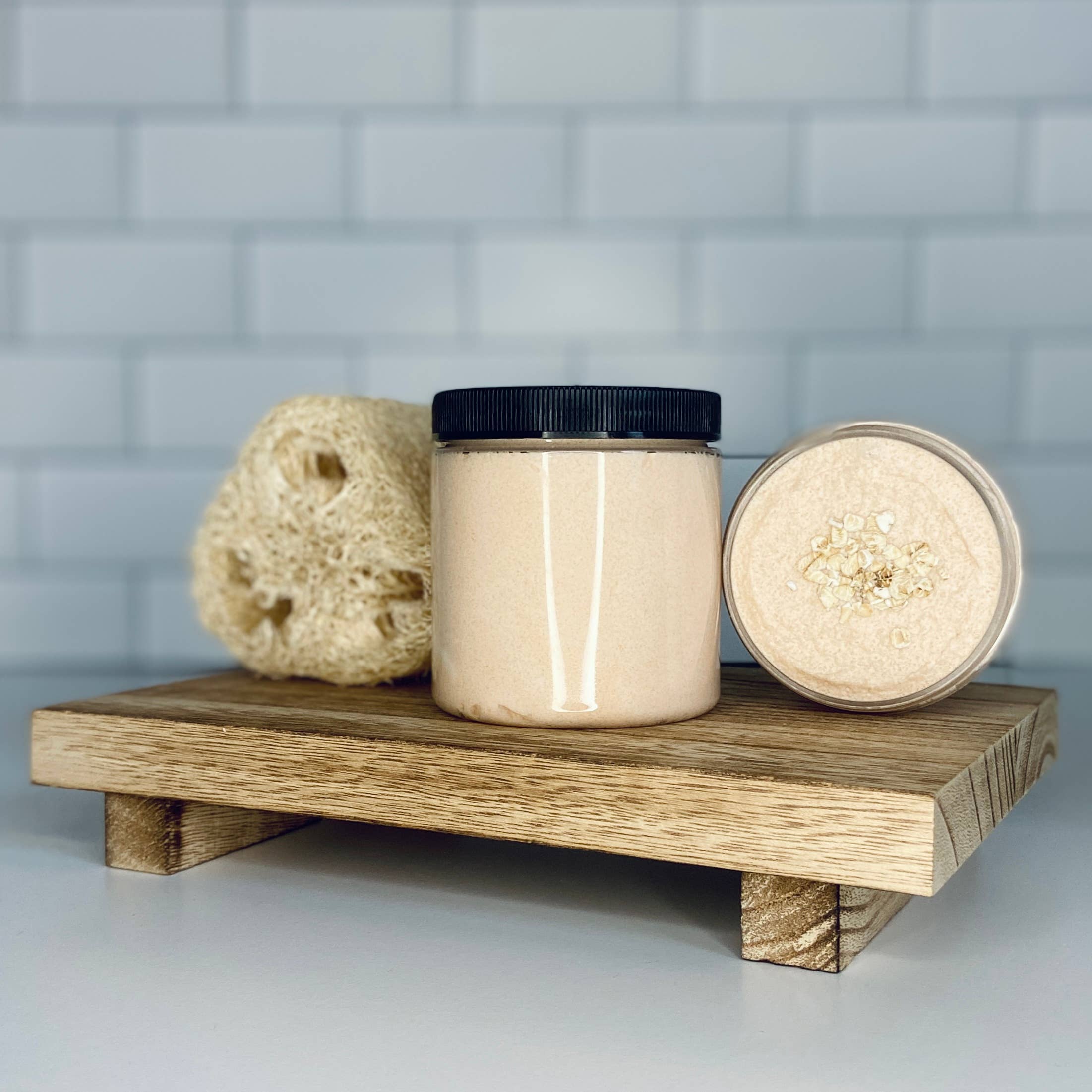 My Little Soapbox - Wholesale Body Scrub/Exfoliant - 8oz Oatmeal Milk and Honey Foaming Sugar Scrub1
