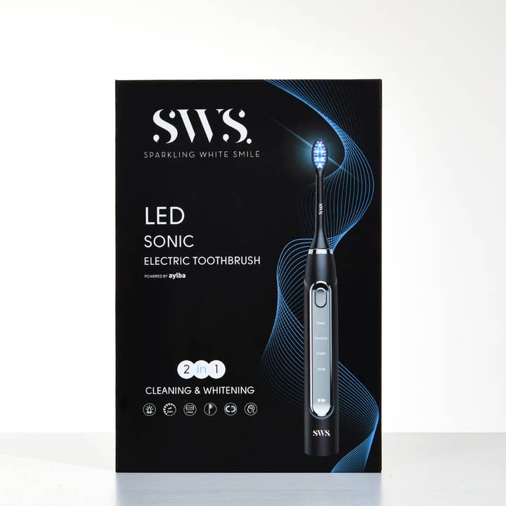 Sparkling White Smile - Wholesale Toothbrush - LED Sonic Electric Toothbrush in Black4