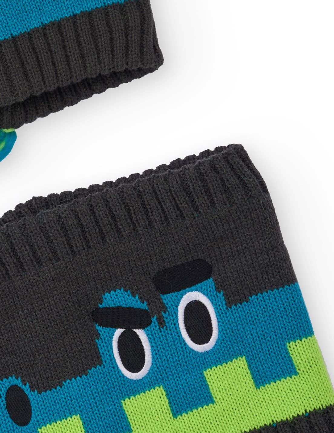 tuc tuc - Wholesale Winter Accessory Set - Kids - Dinosaur design hat and neck set for children3