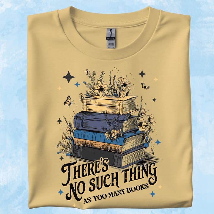 pas de chose telle qu'un t-shirt avec trop de livres pour la vente par StricklandDesignCo