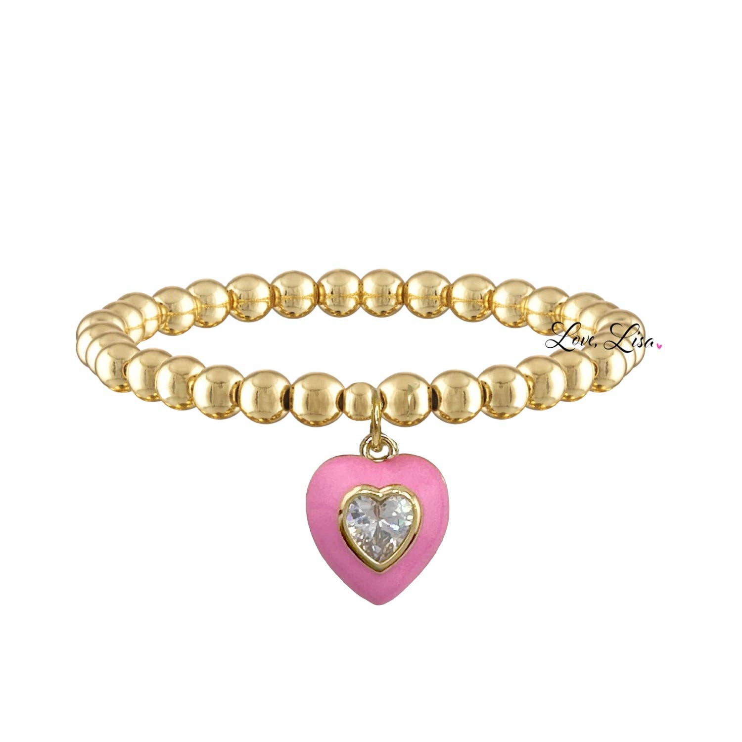 Love, Lisa - Wholesale Charm/Dangle Bracelet - Valentina Pink Love Heart Bracelet Collection4