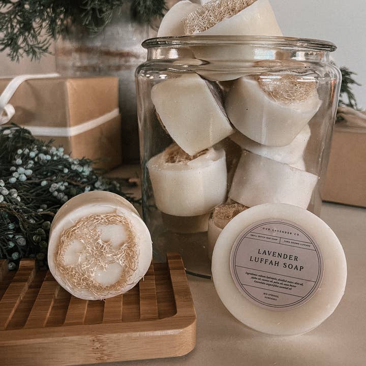 Our Lavender Co - Wholesale Bar Soap - Lavender Luffa Bar Soap2