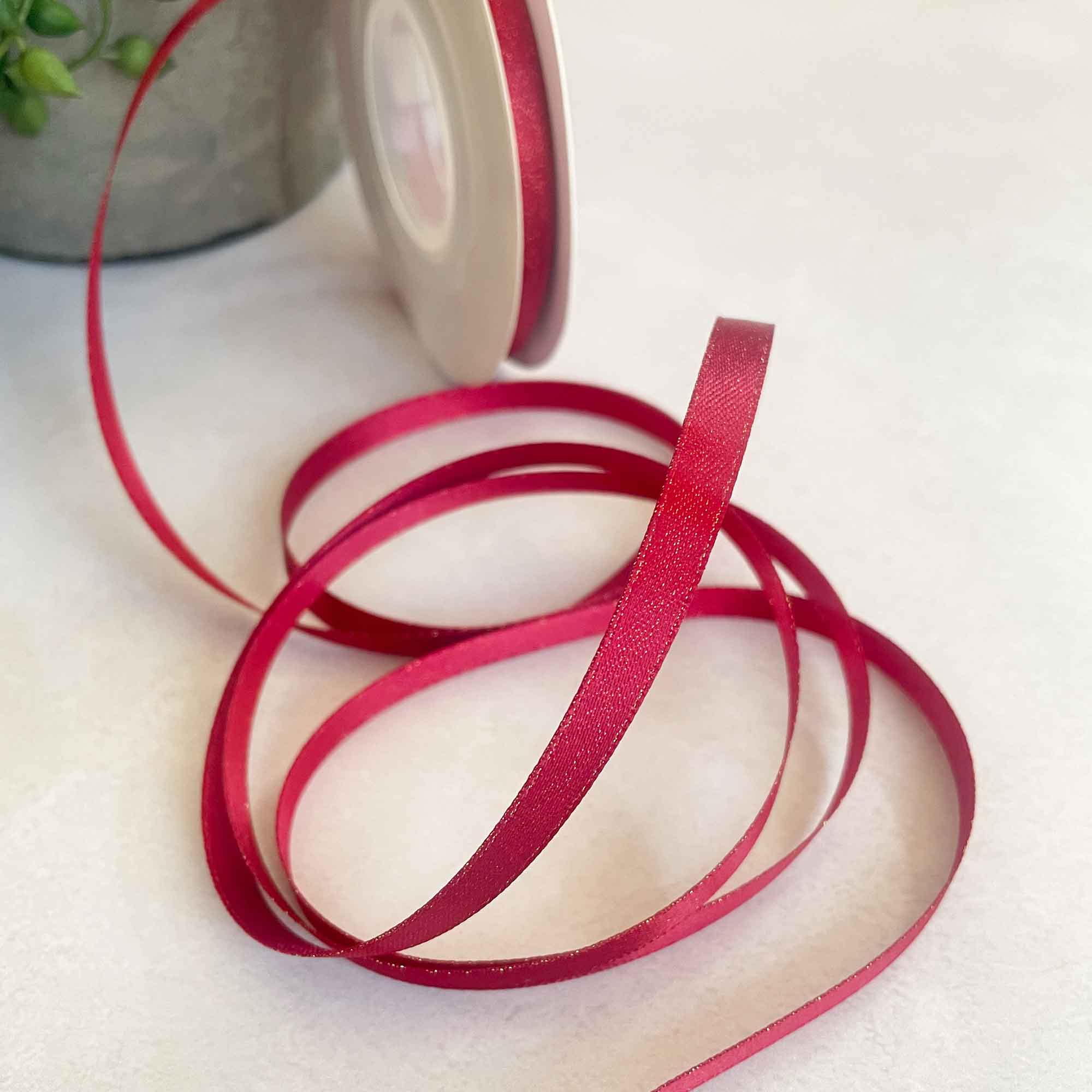 Imaginediy – wholesale Ribbon – Gift wrapping – Red Sparkle Ribbon0