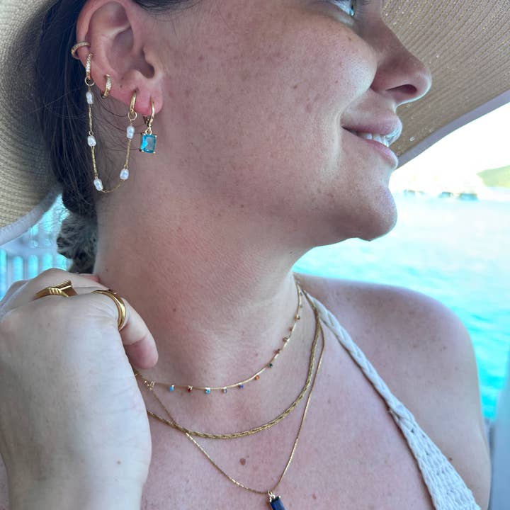 DRIP JEWELRY - Wholesale Dangle Earrings - MINI Rec Drop Earrings9