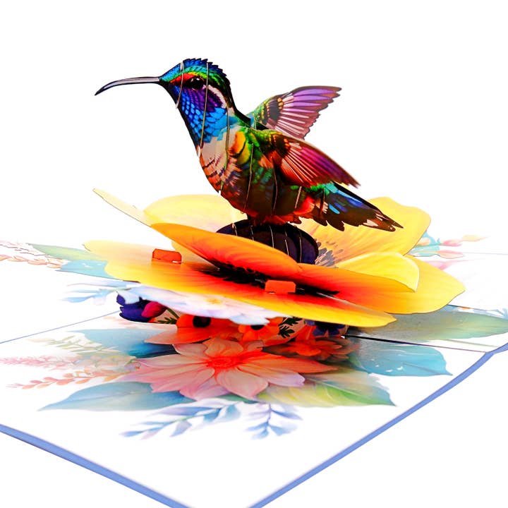 Wonder Paper Art - Wholesale Everyday Greeting Card - Hummingbird 3D Pop Up Card1