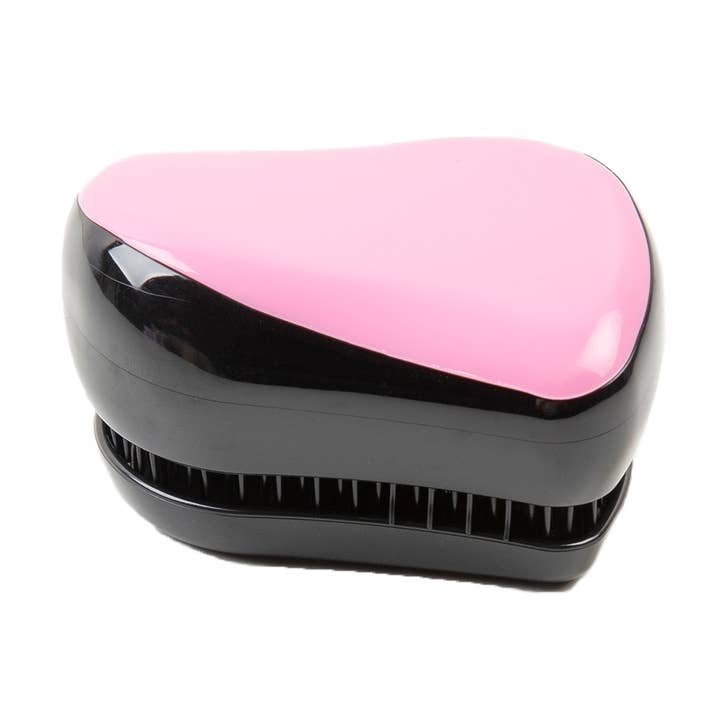 1699 - Wholesale Hair Brush/Comb - Compact Pink Travel Detangling Brush0
