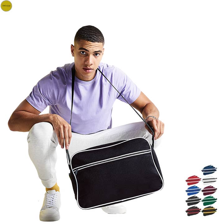 DeeJons Blanks - Wholesale Shoulder Bag - Unisex - BagBase Retro Shoulder Bag