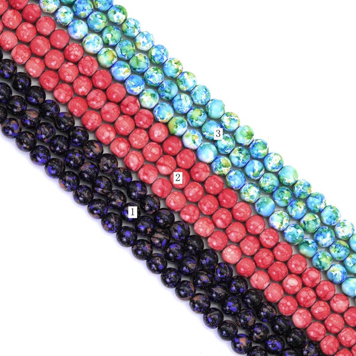 Colorful Hematite Round Smooth Beads, Sku#S164 for wholesale by BestBeads&Beyond