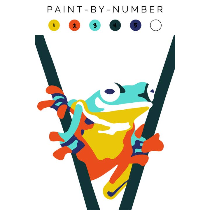 Fundenberger Studio - Wholesale DIY craft kit - Frog Paint-By-Number