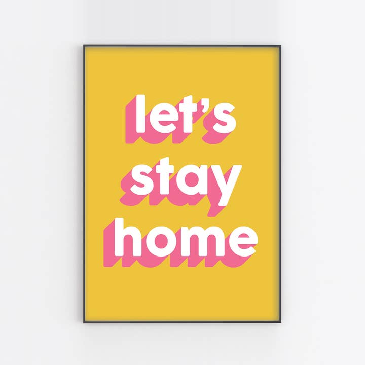 Penny And Me – wholesale Art print – LET'S STAY HOME | WALL ART PRINT1