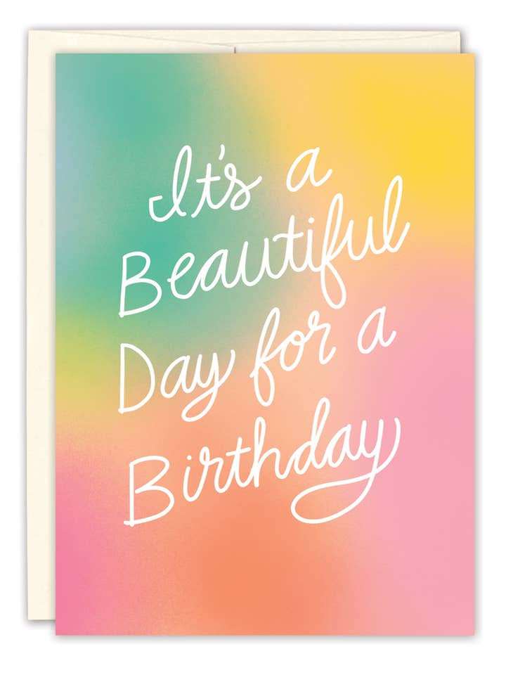 Het is een prachtige dag voor een verjaardagskaart. voor wholesale door Black Joy Paper