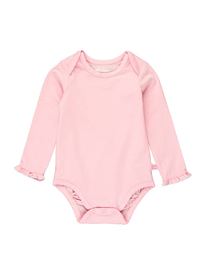 Baby Girls Pink Knit Long Sleeve Ruffle Bodysuit
for wholesale on Faire