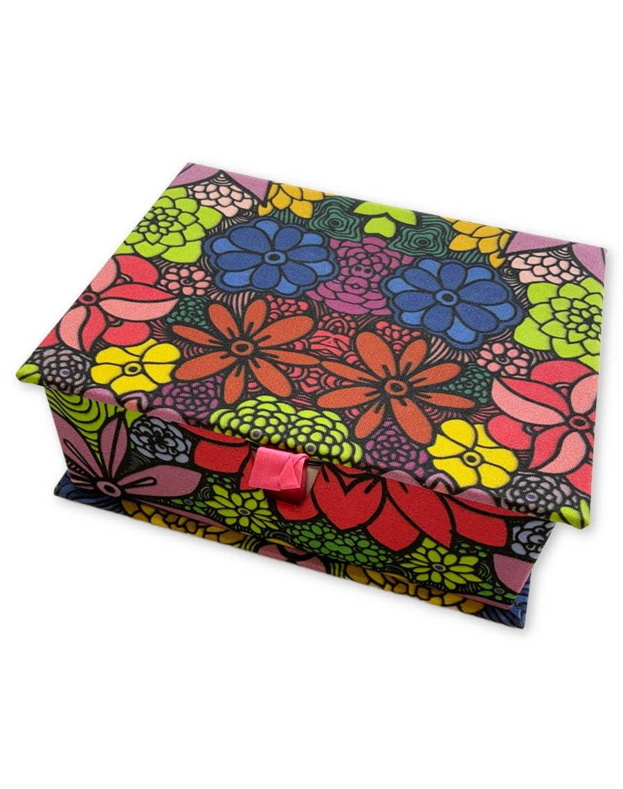 LOVELEEN®️ - Wholesale Stationery/Notecard Set - 'Bloom Boldly' Note Card Box (w/ 100 coloring note cards)2