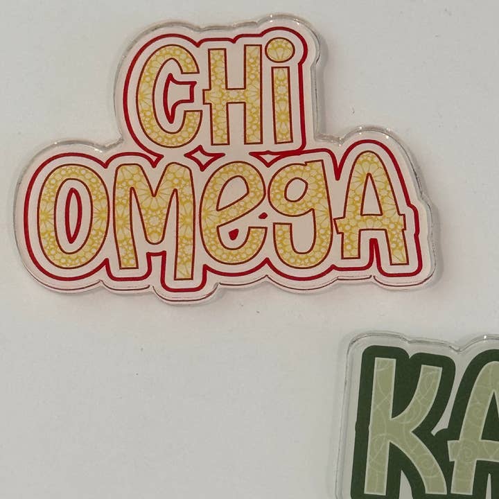 Buttongirl99 - Wholesale Magnet - Sorority Colorful Acrylic Magnet10
