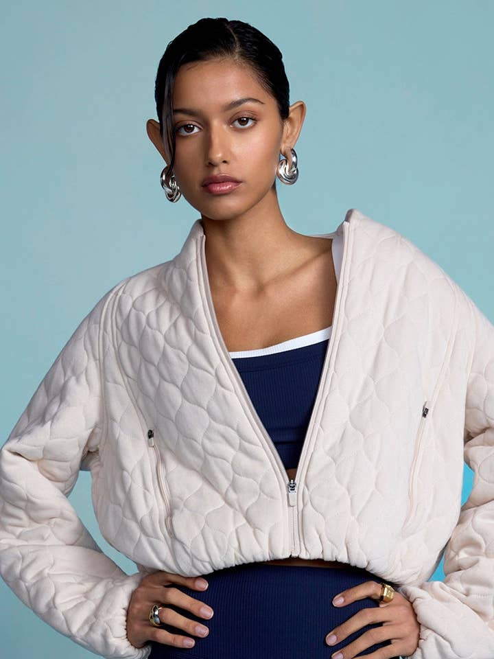 Dreamweave™ Quilted Jacket - Vanilla for wholesale by MPG