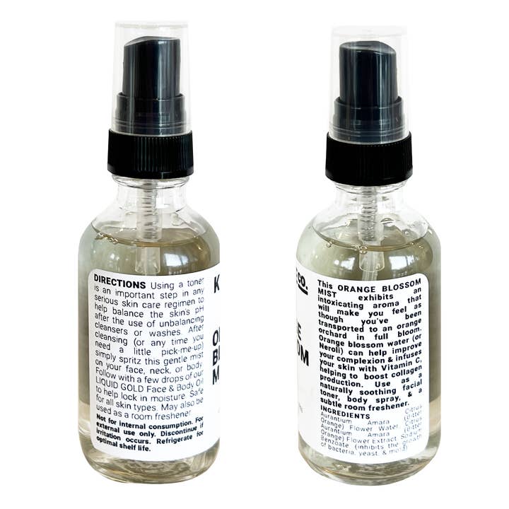 Kalme Co. - Wholesale Face & Body Mist/Water - ORANGE BLOSSOM Mist4