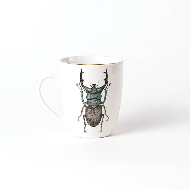 DEER BEETLE MUG for wholesale by MiCuit ilustracion