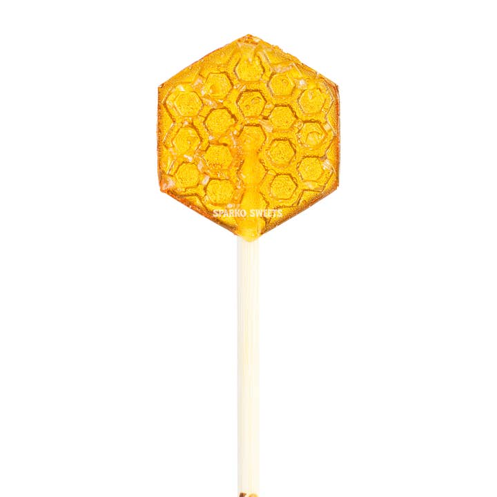 Sparko Sweets - Wholesale Lollipop - Sea Salt Honeycomb Lollipops - 1.25"1