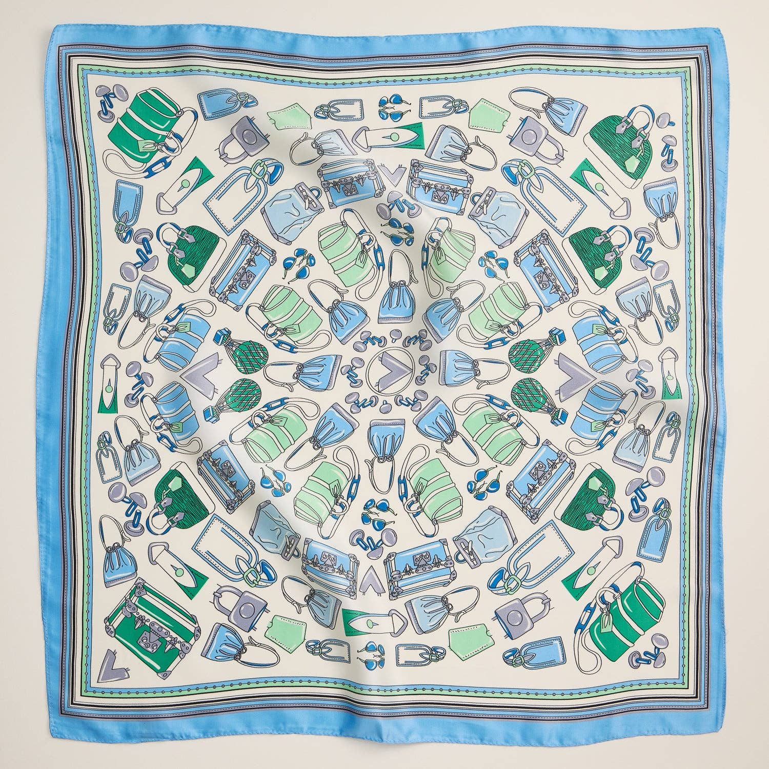 Frem - Wholesale Scarf - Women's - Chic Fashion-Inspired Square Silk Texture Scarf5