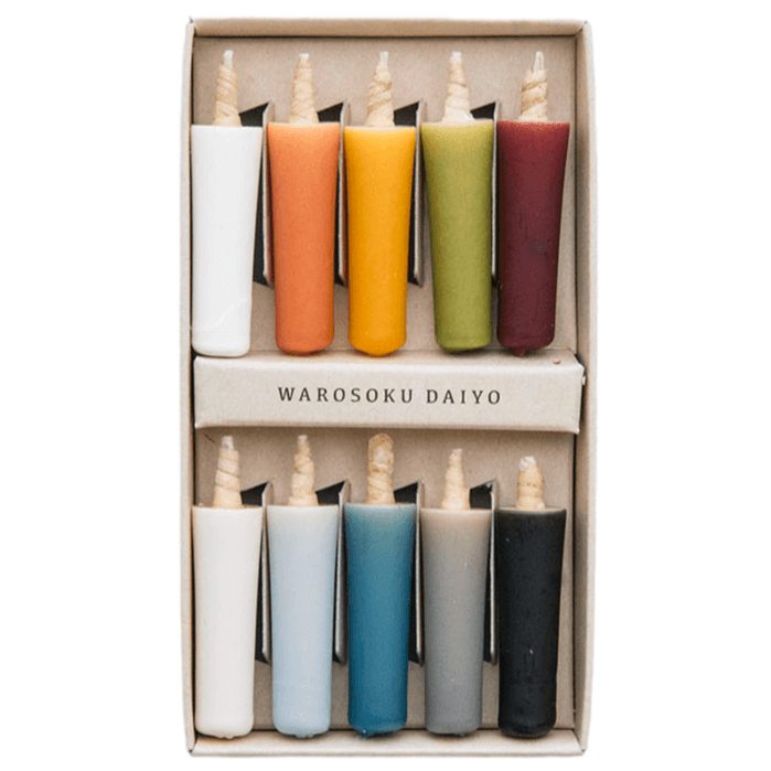 Olio - Venta al por mayor Vela votiva - Vela de cera de arroz Daiyo Colorful Earth1