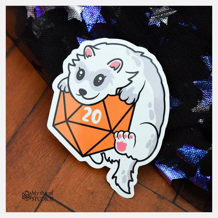 Mythical Studios – wholesale Sticker – Ferret Familiar Sticker3