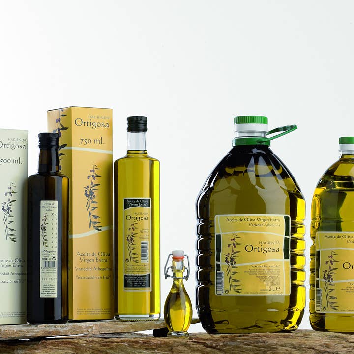 HACIENDA ORTIGOSA - Venta al por mayor Aceite de oliva - Garrafa 2 litros aceite de oliva virgen extra 100% arbequina