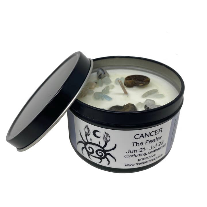 Freedom Rocks - Wholesale Travel Candles - Freedom Rocks Astrology Candles - Crystal Infused13