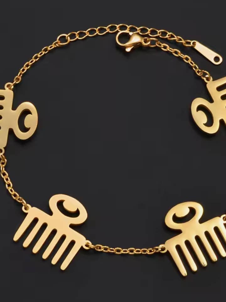 Duafe Adinkra Bracelet for wholesale by The Curator