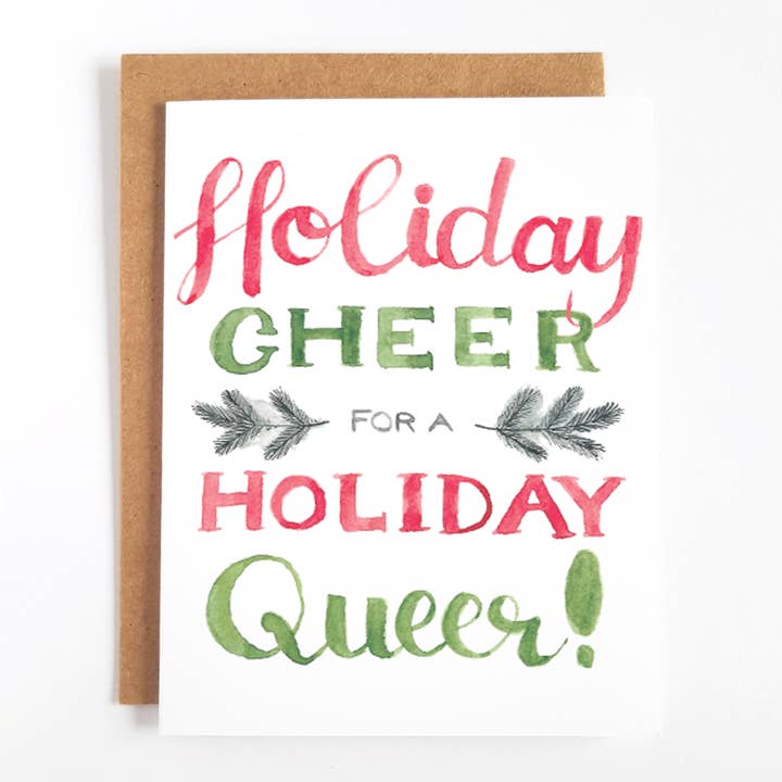 Tarjeta Queer de vacaciones para venta al por mayor de Little Rainbow Paper Co