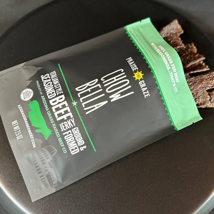 Arizona Grass Raised Beef Jerky and Tallow - Wholesale Jerky - Ciao Bella - Grass Fed Beef Jerky