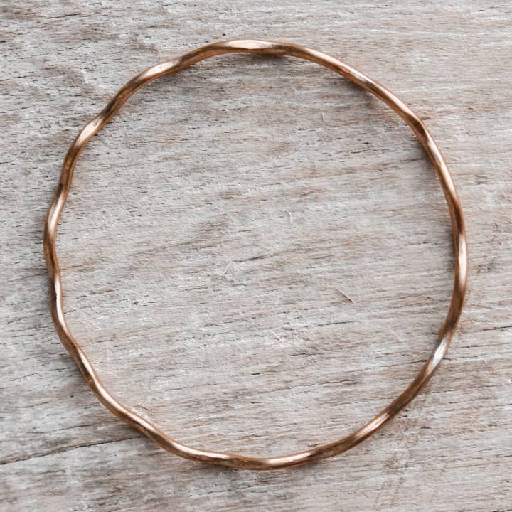 Essenshell - Wholesale Cuff Bracelet - Medium Bronze Wave Bracelet1