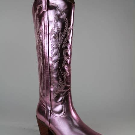 Mars Sky Shoes Wholesale - Wholesale Cowboy Boots - Women's - Arider Girl BRANDY Block Heel Embroidered Knee High Boots