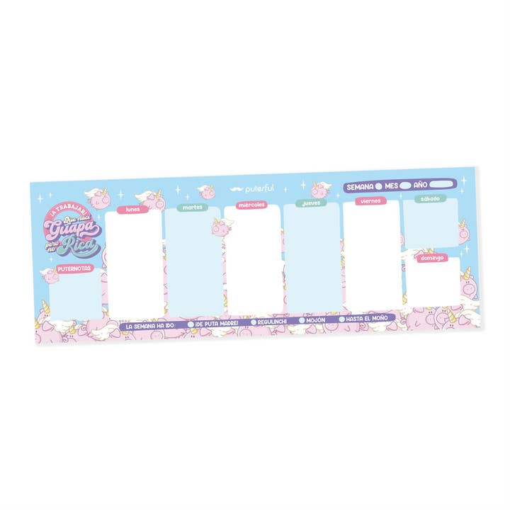 Landscape weekly planner - Get to work! for wholesale by Puterful