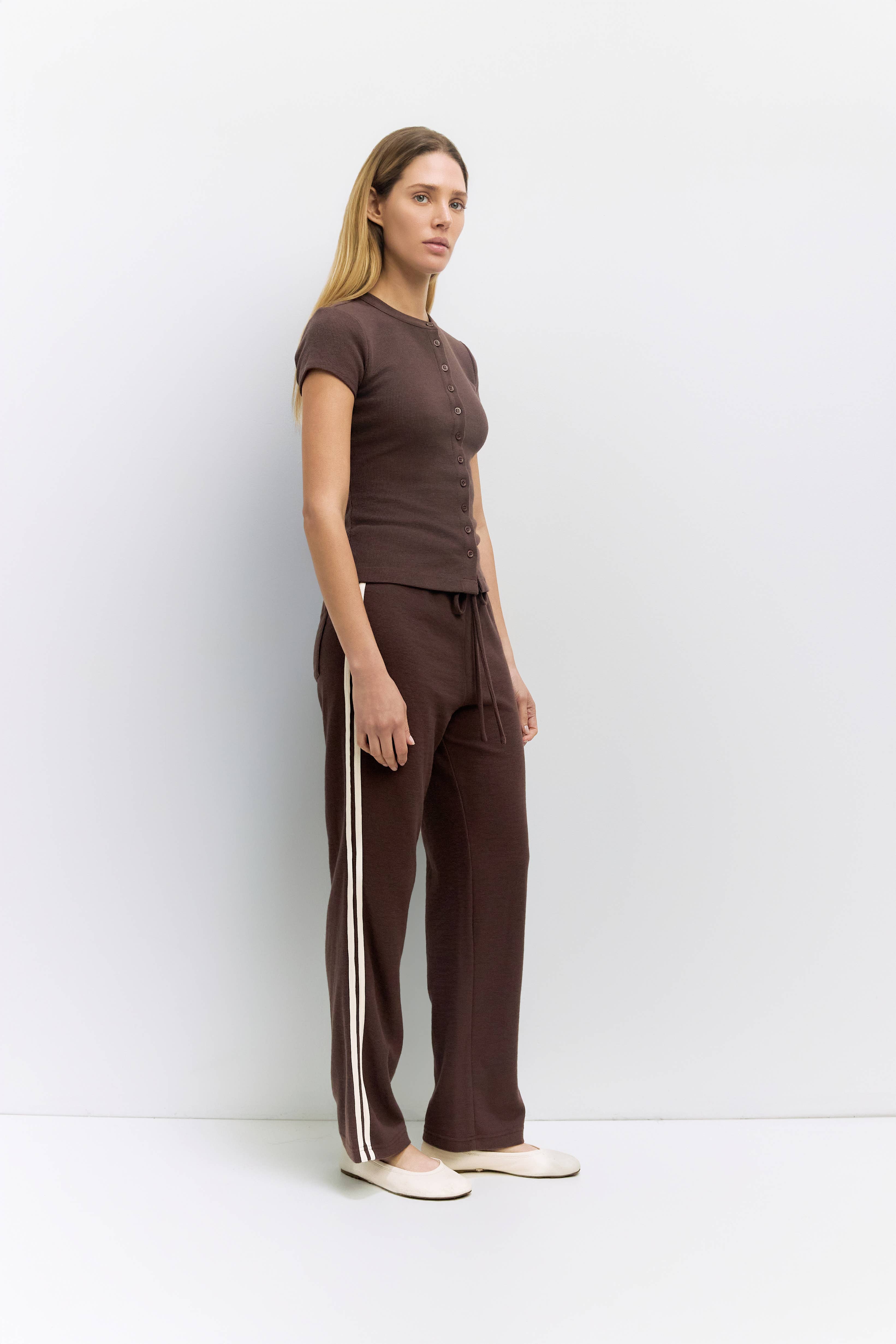 MOD REF - Wholesale Pants - Women's - The Enzo Pants | Women's Wide-Leg Thermal Sport Pants3