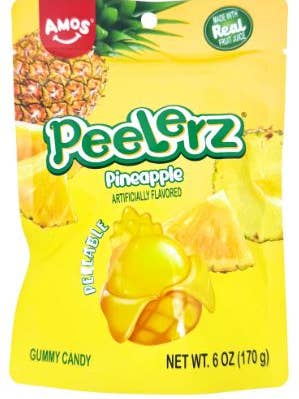 (S6-07) AmosPeelerzGummySubBag-Ananas 6oz (170g x12 Einheiten) für den Großhandel von iSweet.ca