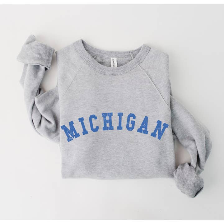 MICHIGAN Graphic Unisex Fleece Pullover for wholesale by Shamaim