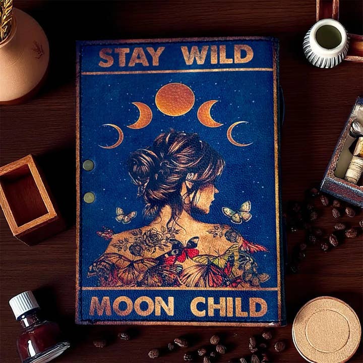 Leather Spell Book – Handmade Grimoire Journal for wholesale by MNM HANDICRAFTS