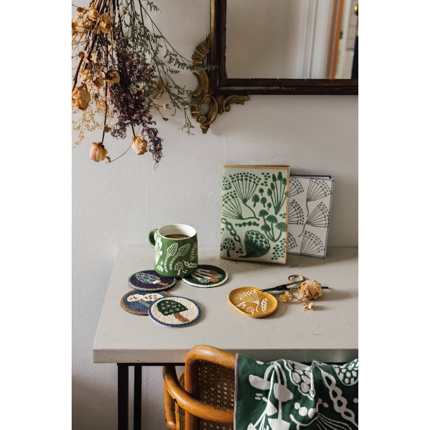 Danica Studio - Vente Sous-verre - Ensemble de 4 sous-verres perlés Wildgrove3