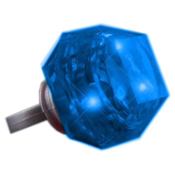Blinkee.com, LLC - Wholesale Light-up toy – Kids & baby - Huge Gem Ring Blue Diamond1